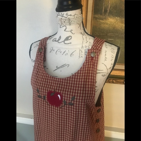❤️Women’s Petite Apple Gingham Dress S/P‼️FINAL SALE - Picture 4 of 7